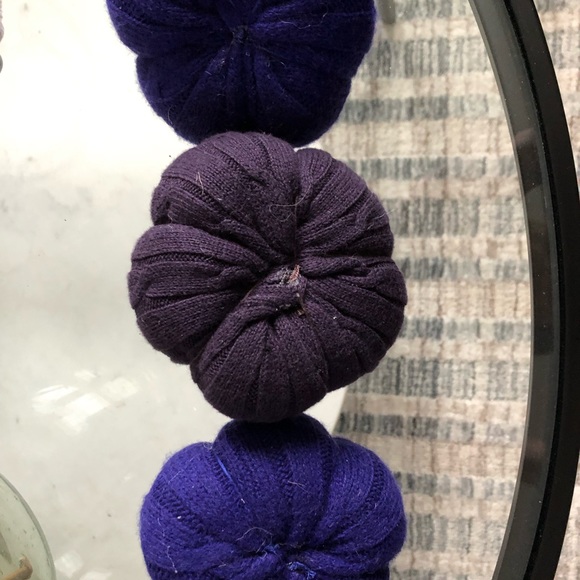 Homemade Sweater Pumpkins in Purple - Picture 3 of 3